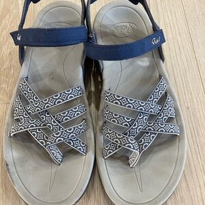 Size 8 - Viokix Women's Navy Sandals